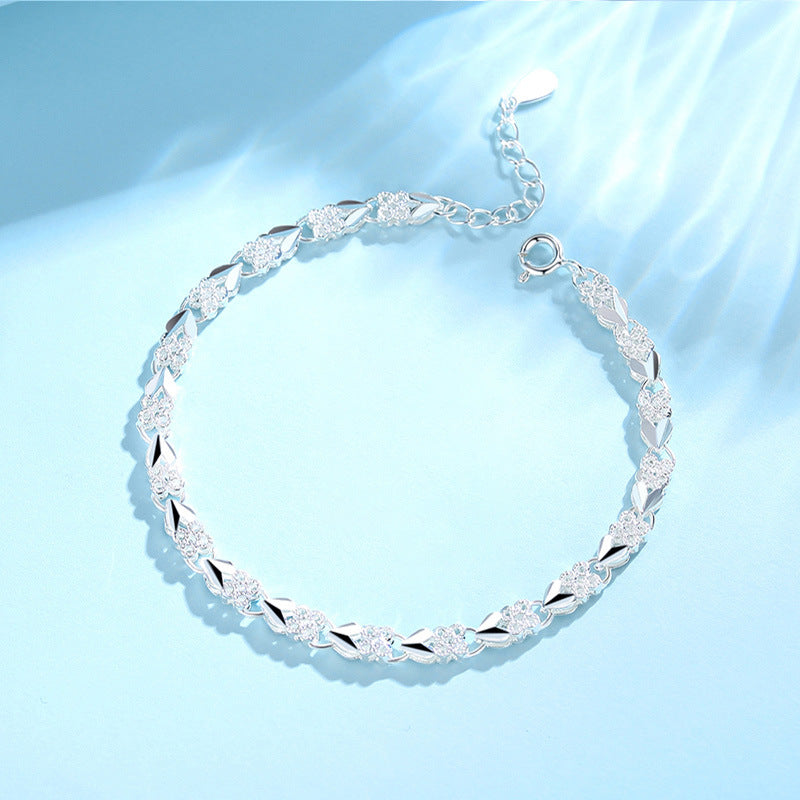 ✨【Vásároljon 1-et, kap 1-et ingyen】💖Új divatos 925 sterling ezüst női karkötő🍀