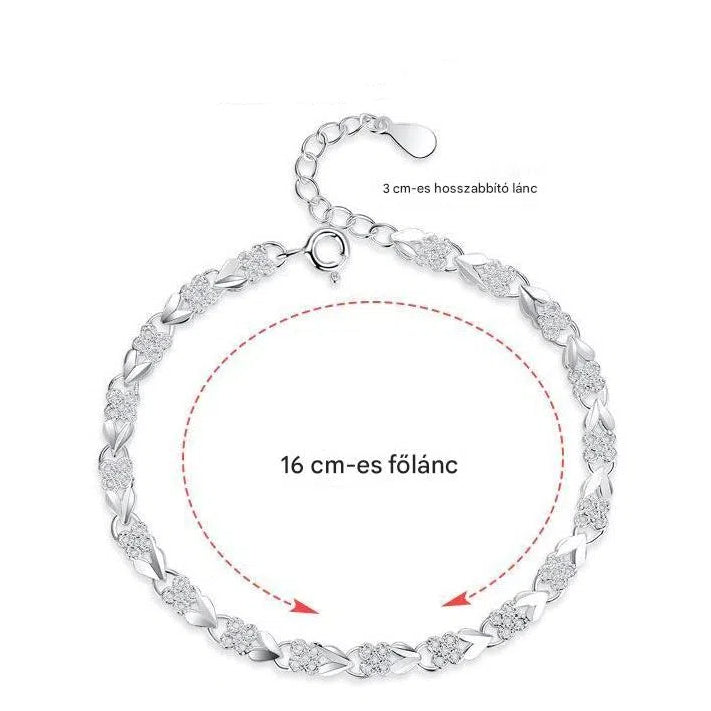 ✨【Vásároljon 1-et, kap 1-et ingyen】💖Új divatos 925 sterling ezüst női karkötő🍀
