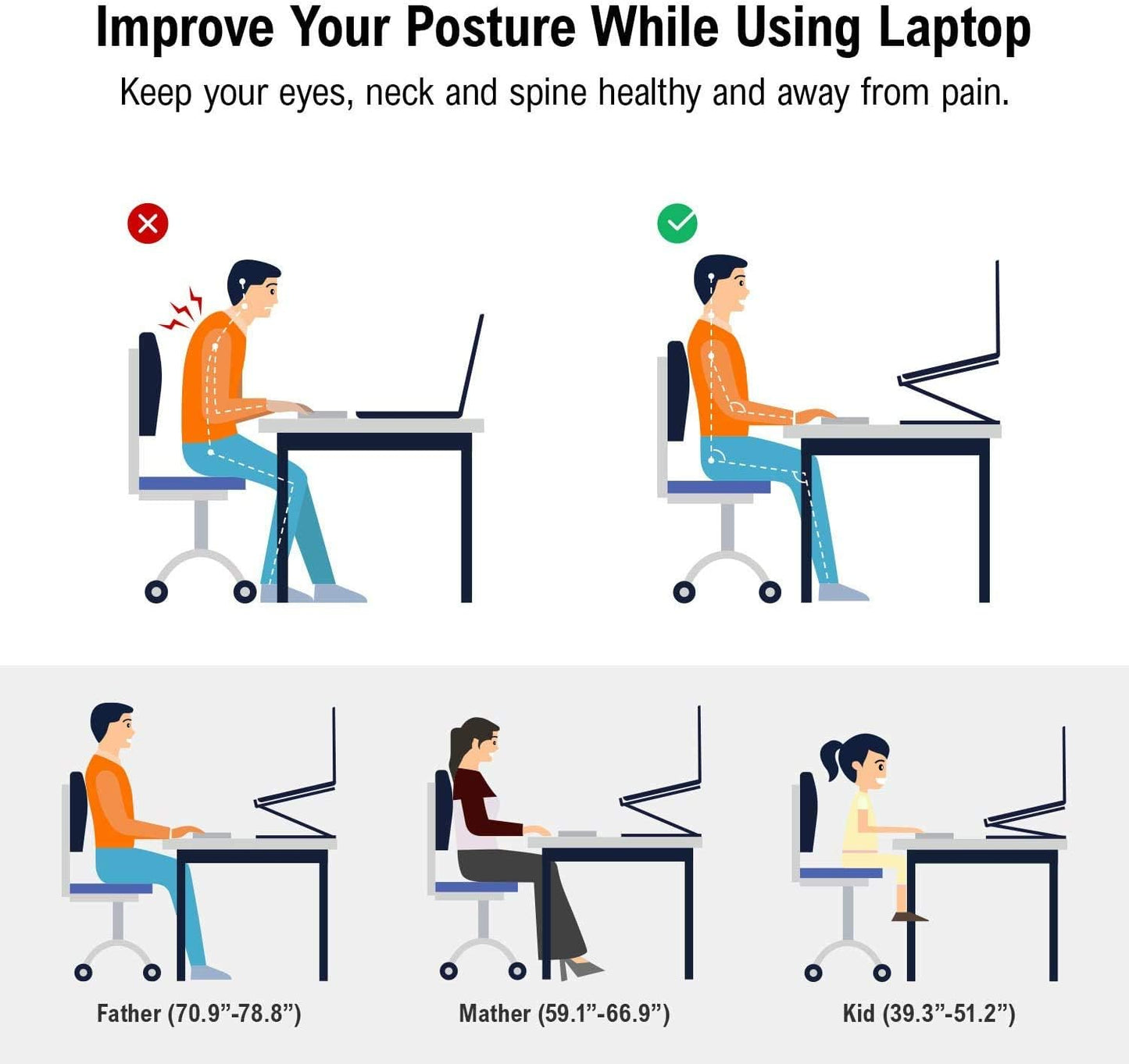 💥💻 Laptop állvány alumíniumötvözetből készült forgatható állvány