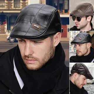 đ„ăVĂĄsĂĄroljon 1-et, kap 1-etă Alkalmi meleg PU bĆr svĂĄjcisapka, közĂ©pkorĂș Ă©s idĆs emberek szĂĄmĂĄra