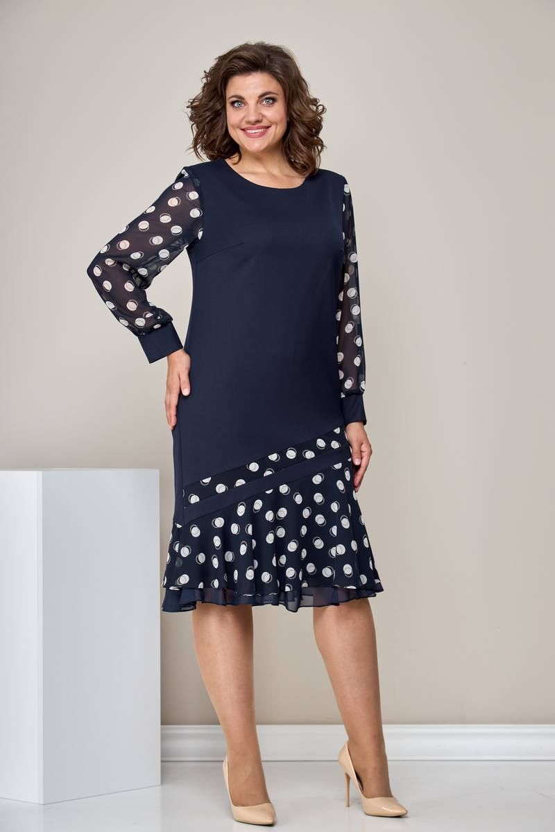 🏆legkelendőbb szoknya🥰【S-5XL】Divatos, kényelmes és elegáns sifon pontmintás ruha