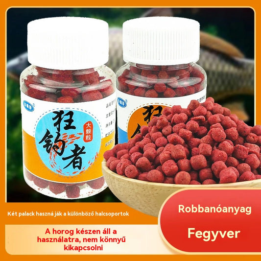 【5 palack 9800 Ft】🔥Friss állati fehérje csali részecskék lusta horgász csali【3 sticle de granule mari + 2 sticle de granule mici】