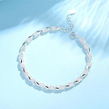 ✨【Vásároljon 1-et, kap 1-et ingyen】💖Új divatos 925 sterling ezüst női karkötő🍀