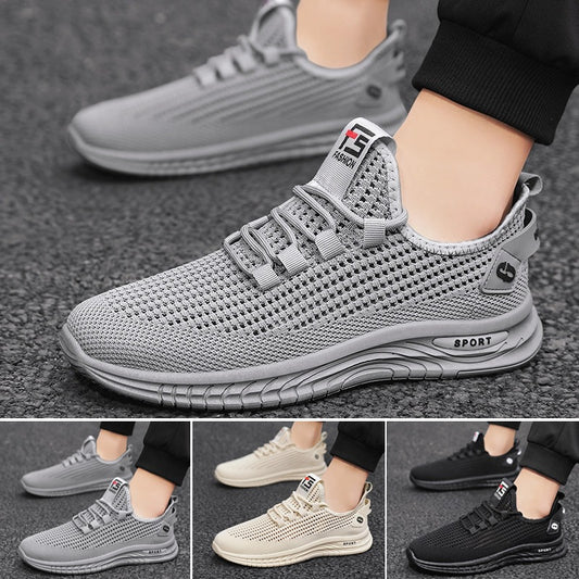 🔥👟【39-44】Kényelmes és légáteresztő hálós, csúszásmentes, divatos alkalmi férfi cipő