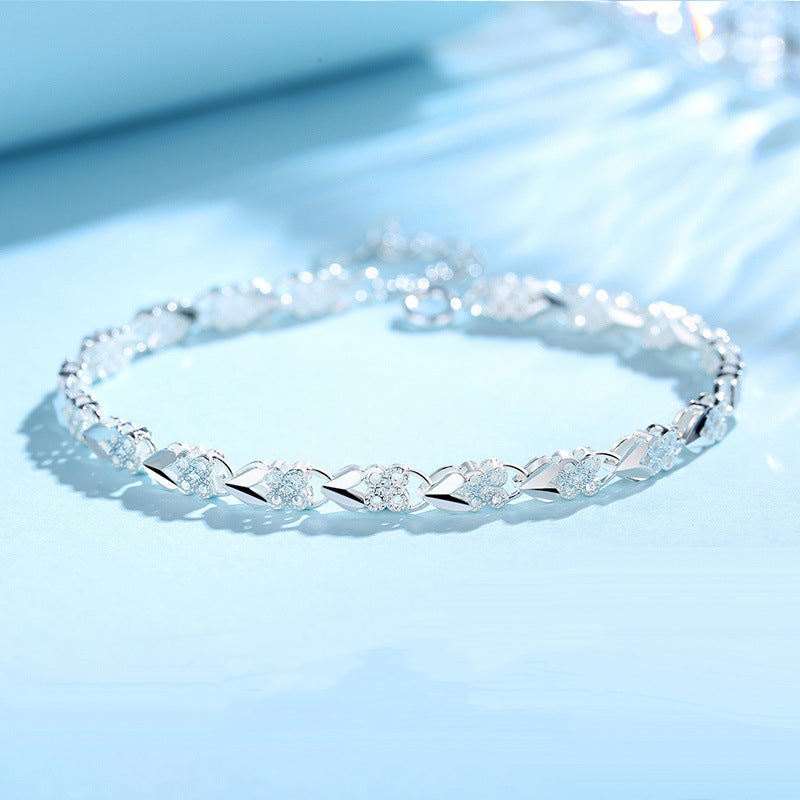 ✨【Vásároljon 1-et, kap 1-et ingyen】💖Új divatos 925 sterling ezüst női karkötő🍀