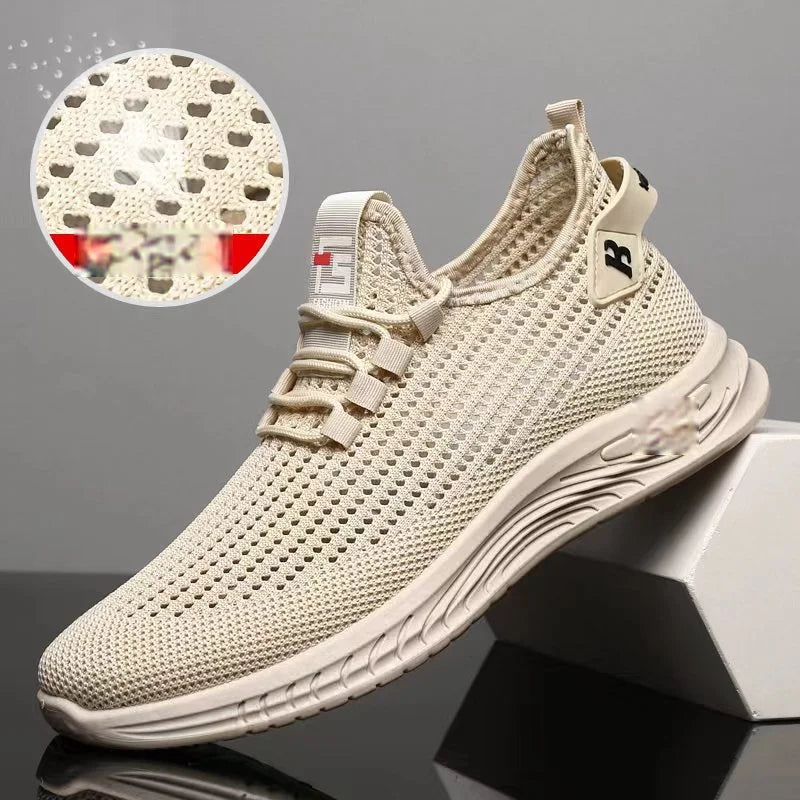 🔥👟【39-44】Kényelmes és légáteresztő hálós, csúszásmentes, divatos alkalmi férfi cipő