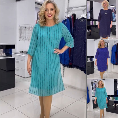 😍😍【S-5XL】 ❤️Új, kiváló minőségű sifon ruha