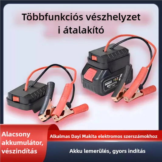 🚗🧰Többfunkciós autóakkumulátor indítási átalakító【(kettős USB interfész)】