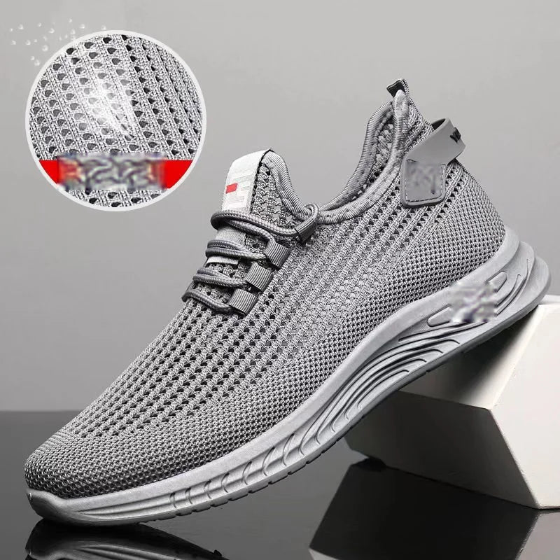 🔥👟【39-44】Kényelmes és légáteresztő hálós, csúszásmentes, divatos alkalmi férfi cipő