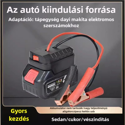 🚗🧰Többfunkciós autóakkumulátor indítási átalakító【(kettős USB interfész)】