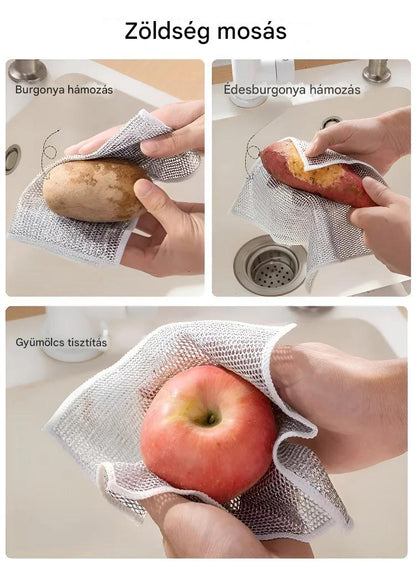 💧【20 darabos akció】 😘💪Erős dróttisztító kendő mosogatáshoz