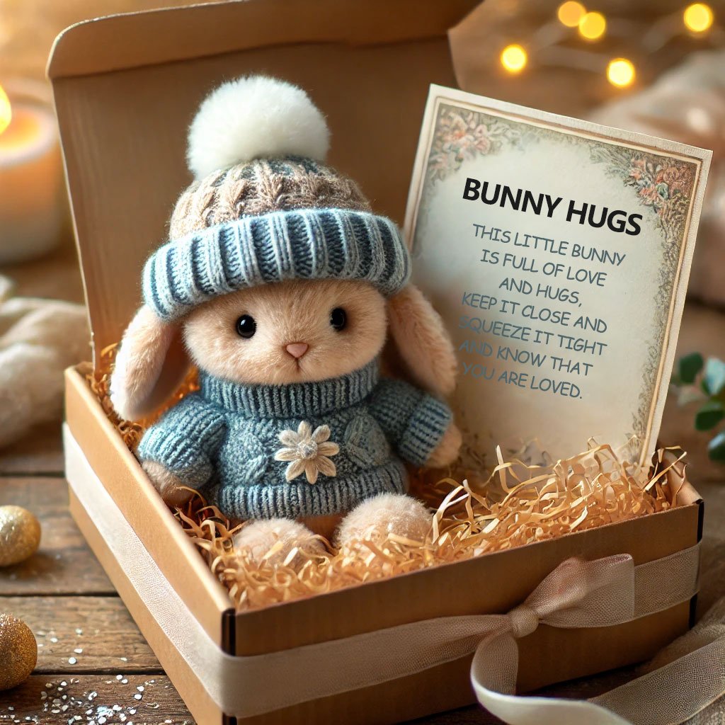 🎉Különleges heti kedvezmény🐇Mini nyuszi ölelés, kézzel készített, cuki húsvéti ajándék🎁