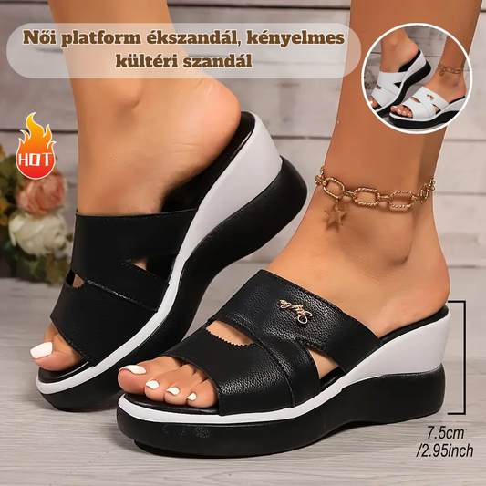 【35-40】 Klasszikus női Wedge nyári szandál