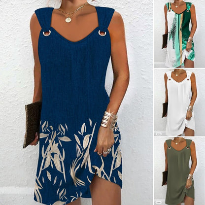 🔥🔥👗👗【Vegyél egyet, kapsz egyet ingyen】Új tavaszi és nyári ujjatlan ruha V-nyakú