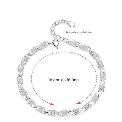 ✨【Vásároljon 1-et, kap 1-et ingyen】💖Új divatos 925 sterling ezüst női karkötő🍀