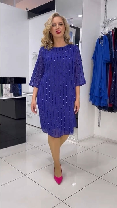 😍😍【S-5XL】 ❤️Új, kiváló minőségű sifon ruha