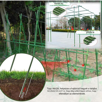 🌱🌱🌱Növény szőlő mászókeret - vastagított acélcső műanyag bevonattal