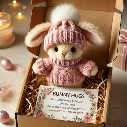 🎉Különleges heti kedvezmény🐇Mini nyuszi ölelés, kézzel készített, cuki húsvéti ajándék🎁